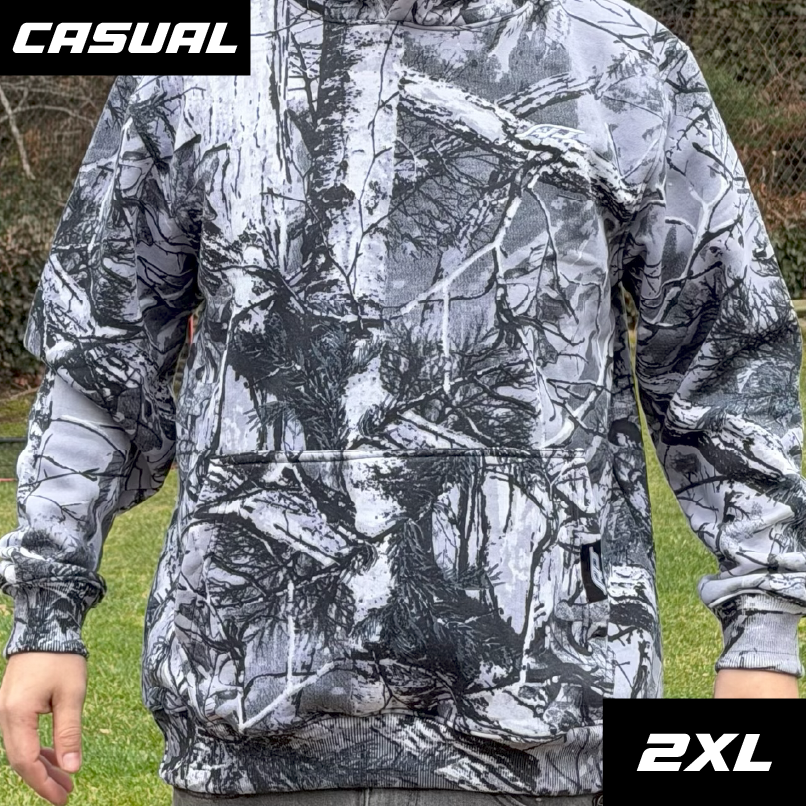 Snow Tree Camouflage Hoodie - Casual (2XL)