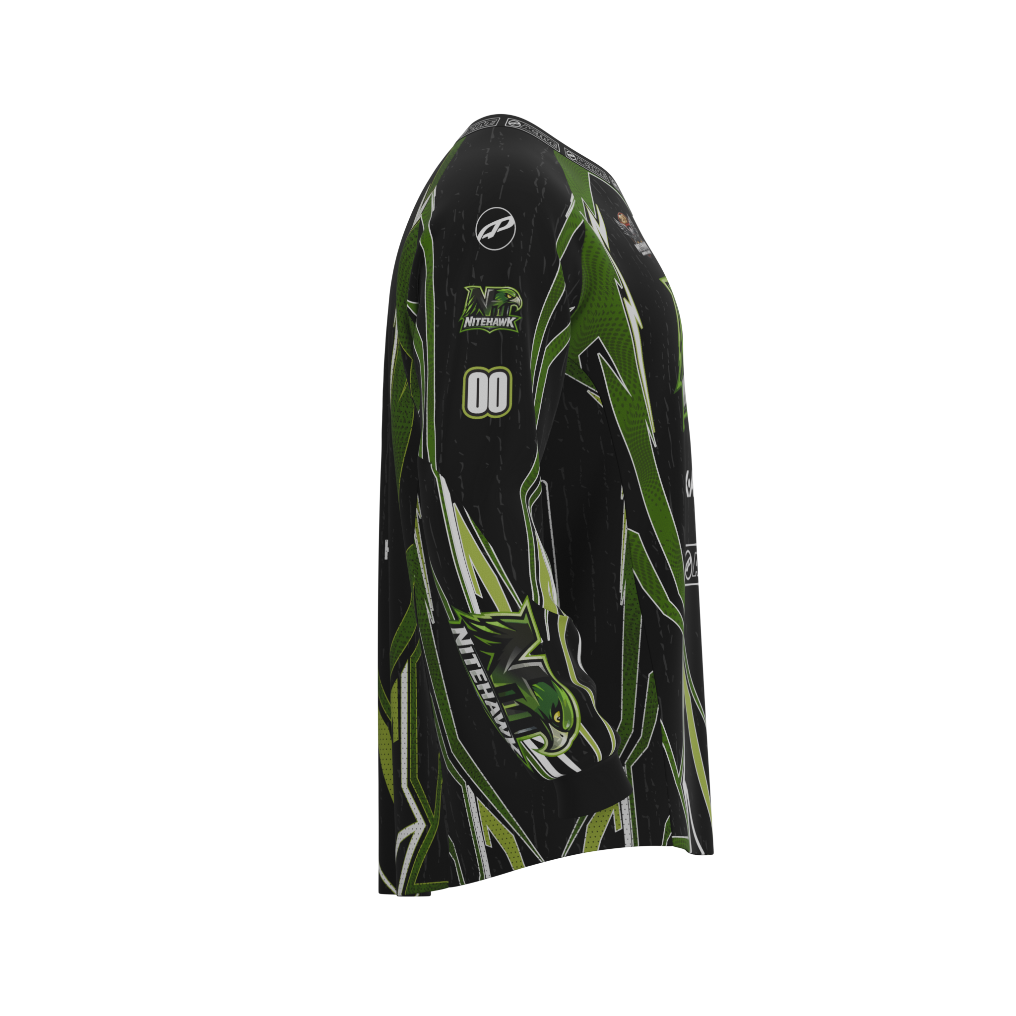 Nitehawk Paintball - Jersey - Black x Green