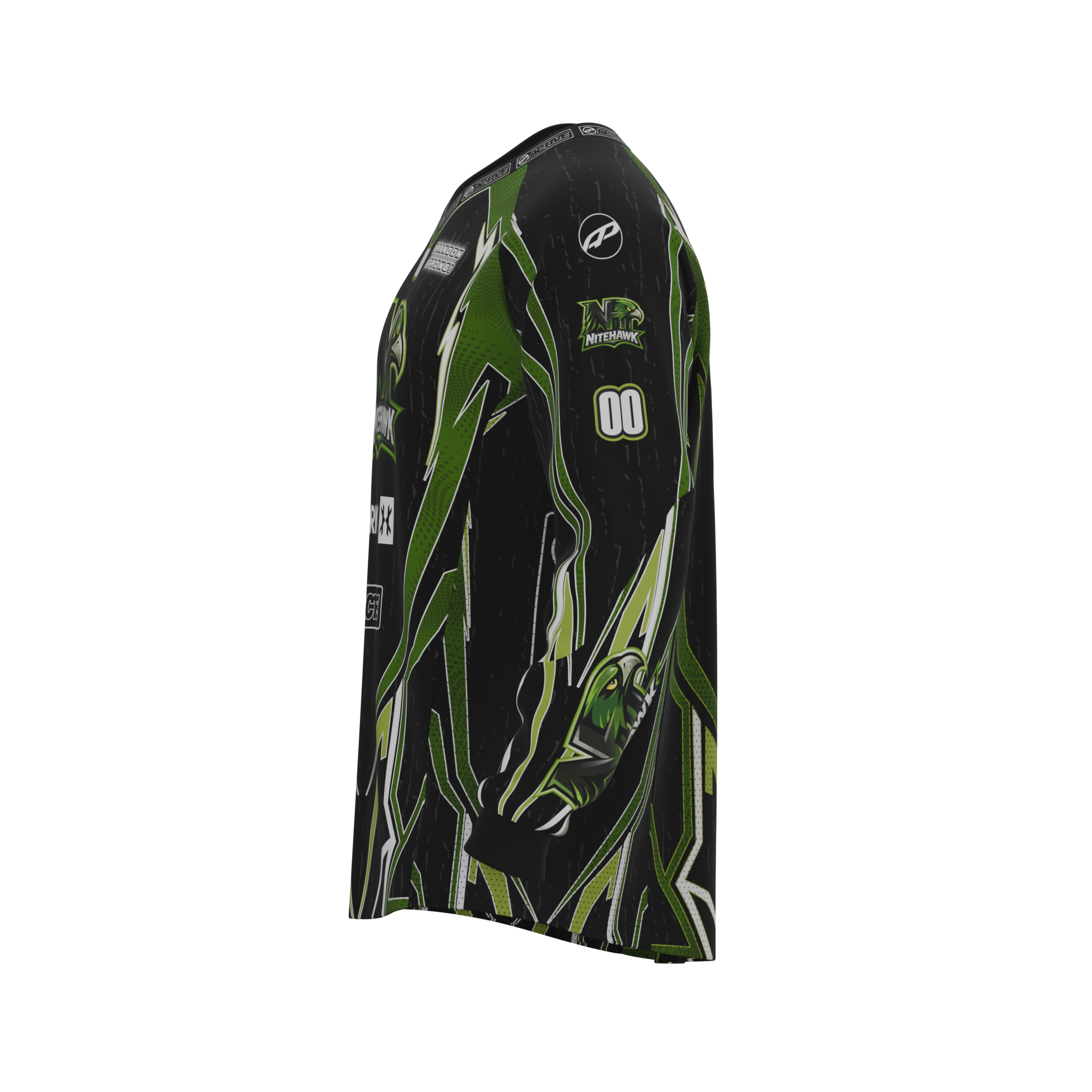 Nitehawk Paintball - Jersey - Black x Green