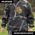Black Tree Camouflage Hoodie - Player (Reinforced Arms)
