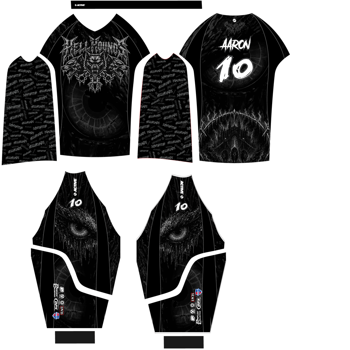 Hellhounds - Jersey - Grayscale