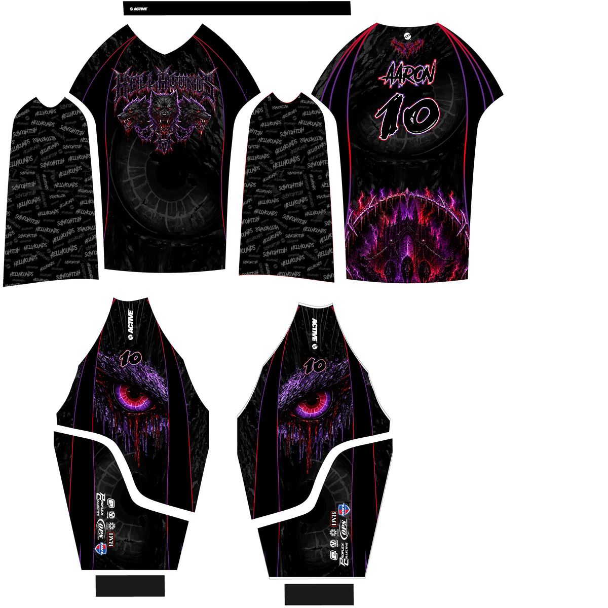 Hellhounds - Jersey - RedPurple