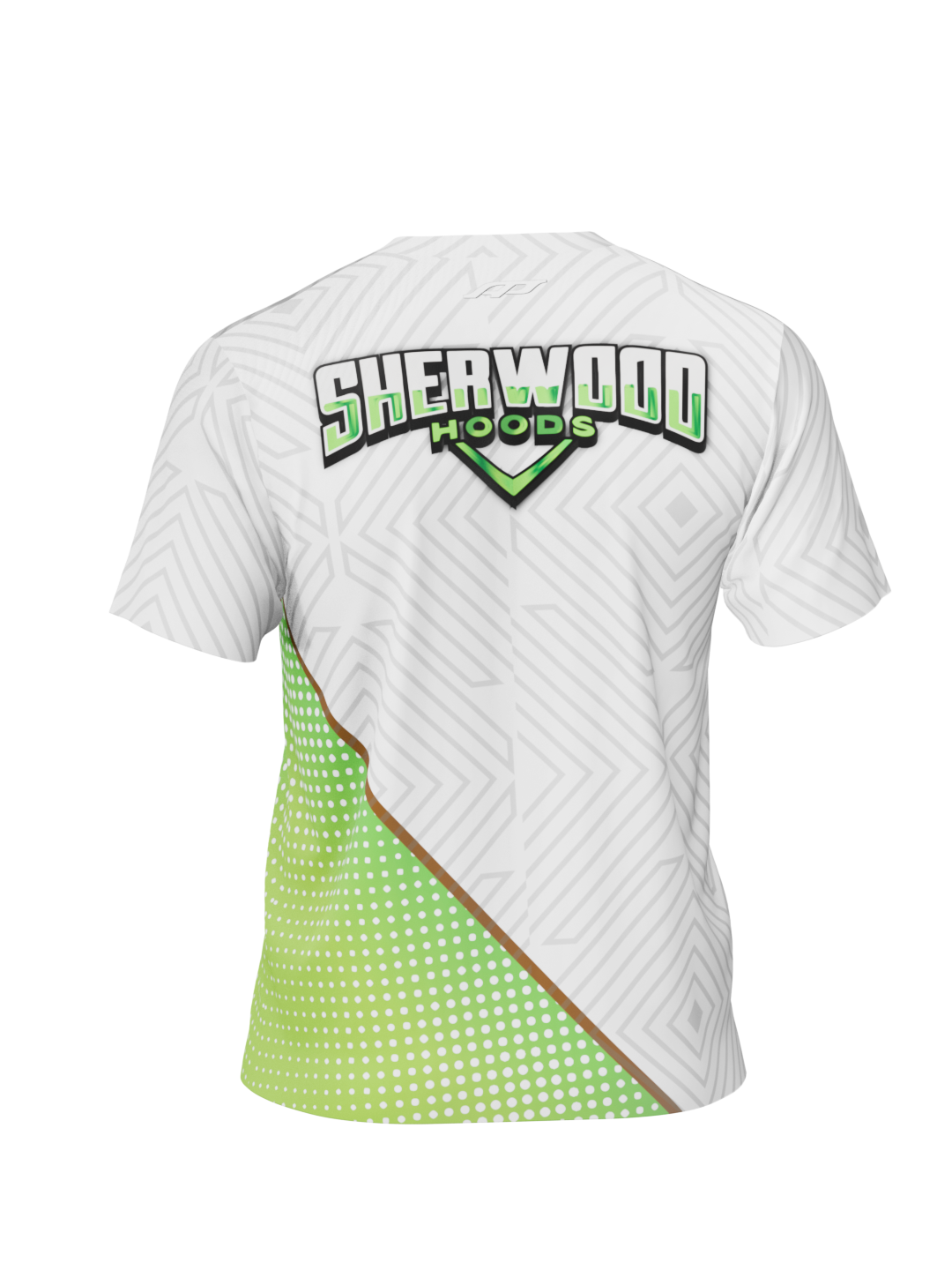 Sherwood Hoods - Dry Fit T-Shirt - Alt (White/Green)