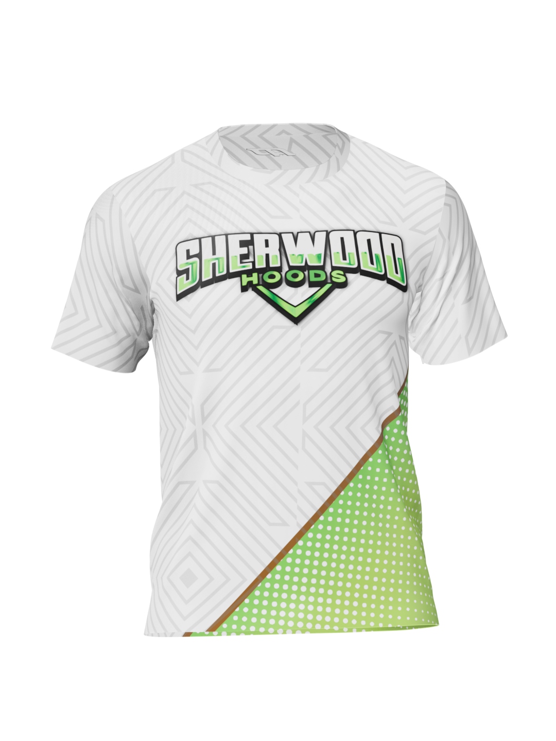 Sherwood Hoods - Dry Fit T-Shirt - Alt (White/Green)