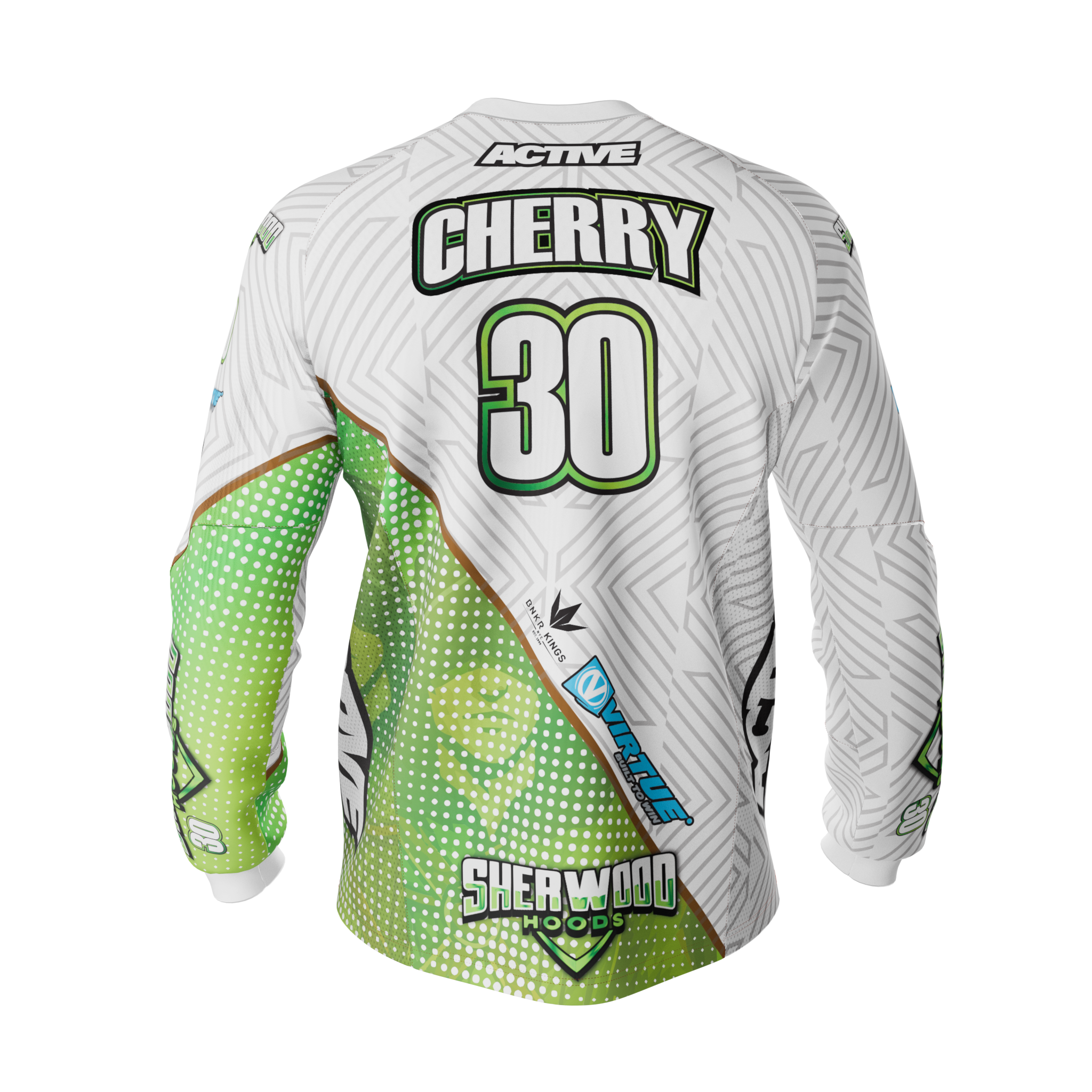 Sherwood Hoods - Jersey - Alt (White/Green)