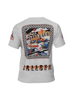 Mickey O Media - Dry Fit T-Shirt (Retro Pole Position) - (White Tiger)