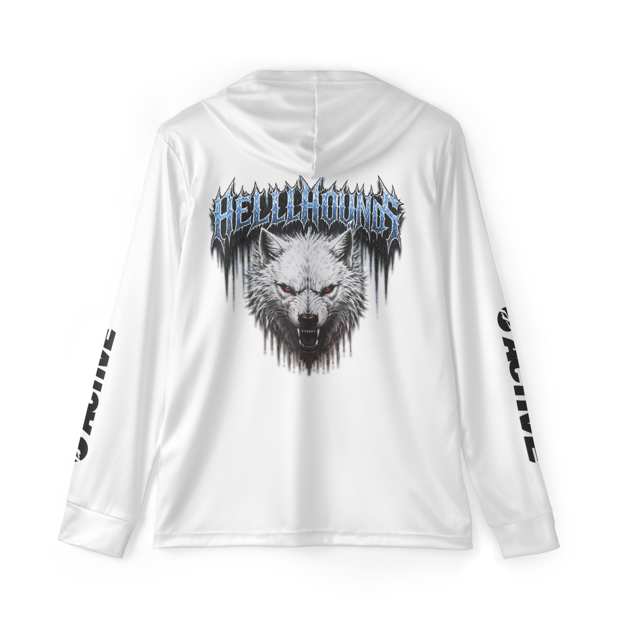 Hellhounds - Dry Fit Hoodie - White