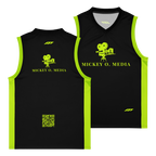 Mickey O Media - Dry Fit Tank Top - (Black/Green)