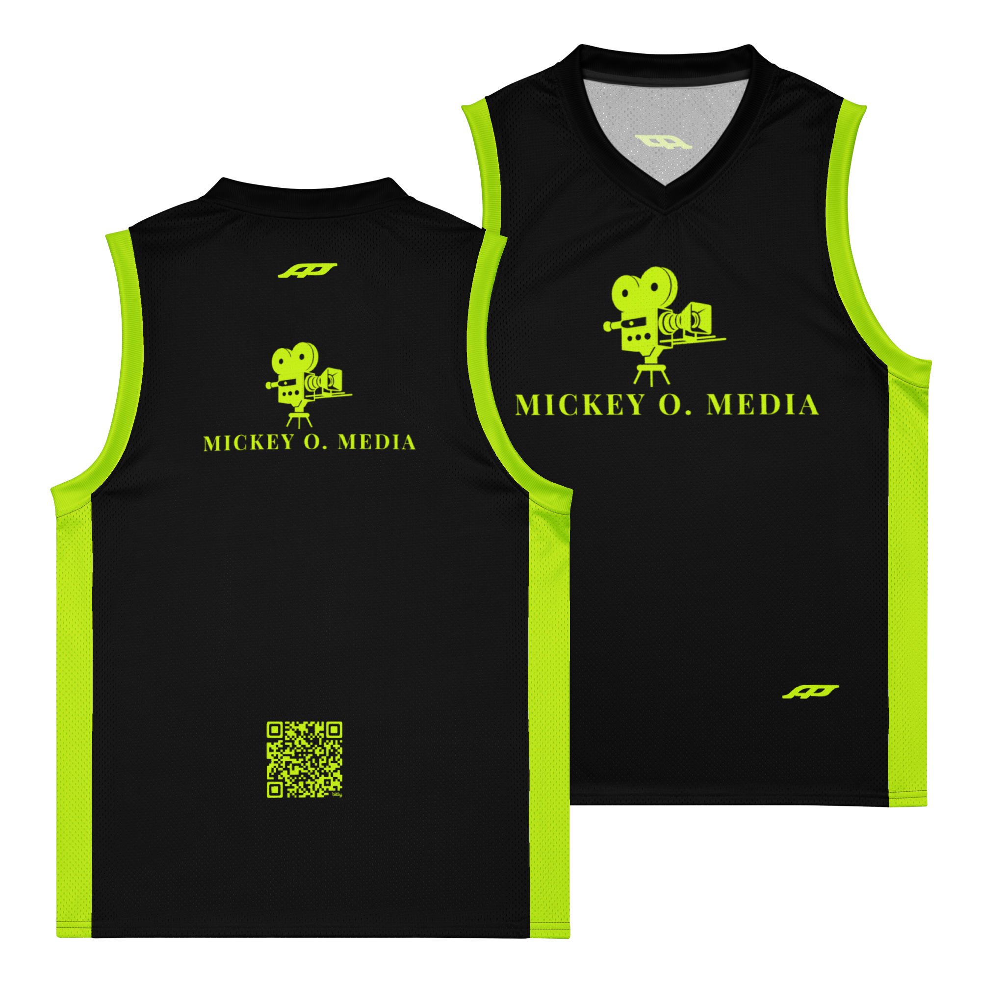 Mickey O Media - Dry Fit Tank Top - (Black/Green)