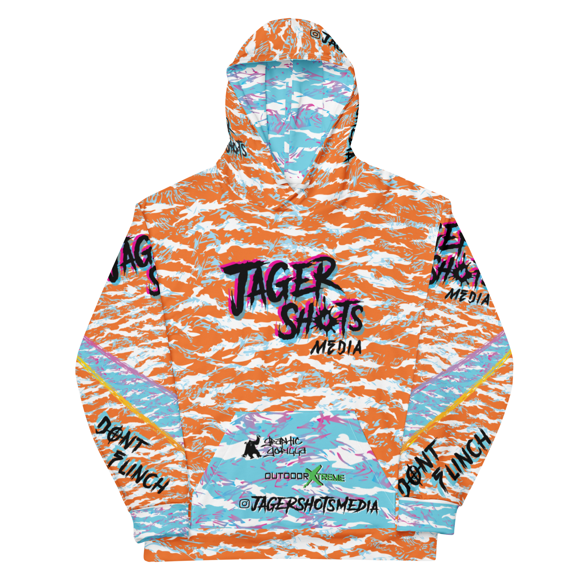 Jager Shots Media - Casual Hoodie - ORG_TEAL