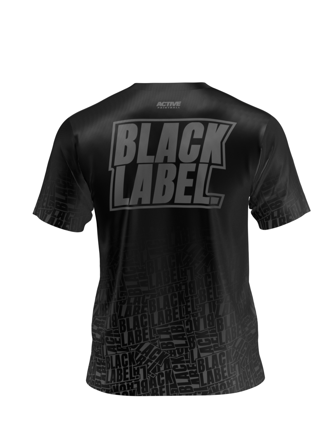 Black Label - Dry Fit T-Shirt - Black Grey Fade