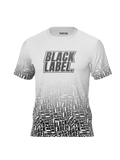 Black Label - Dry Fit T-Shirt - White Black Fade