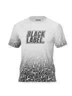 Black Label - Dry Fit T-Shirt - White Black Fade