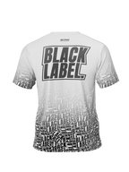 Black Label - Dry Fit T-Shirt - White Black Fade