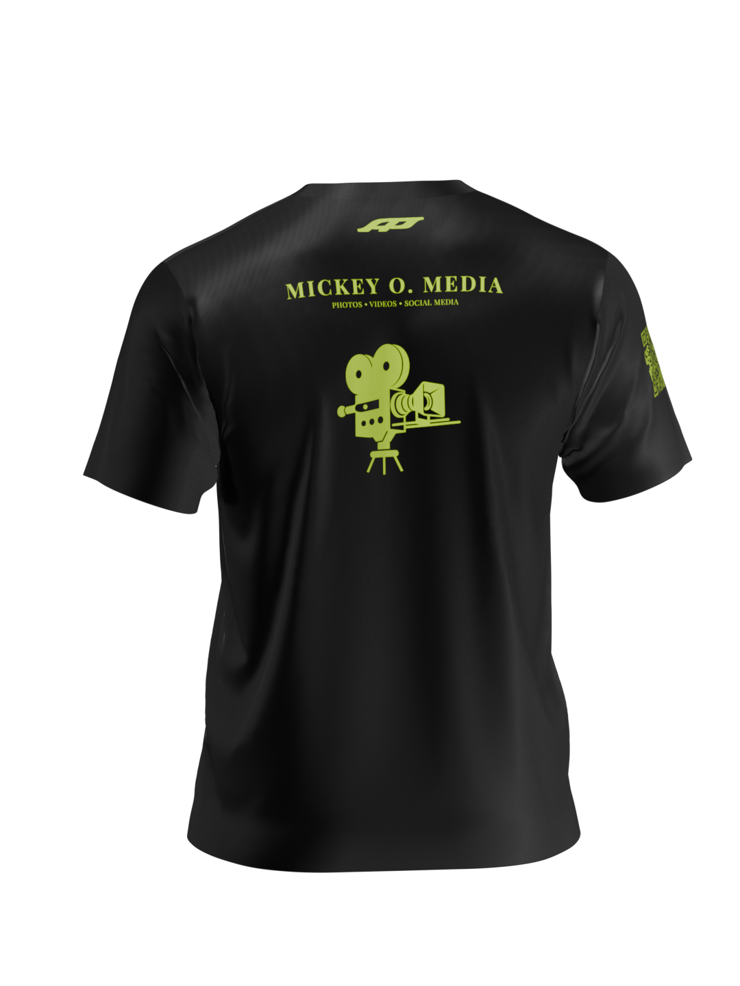 Mickey O Media - Dry Fit T-Shirt (Black/Green)