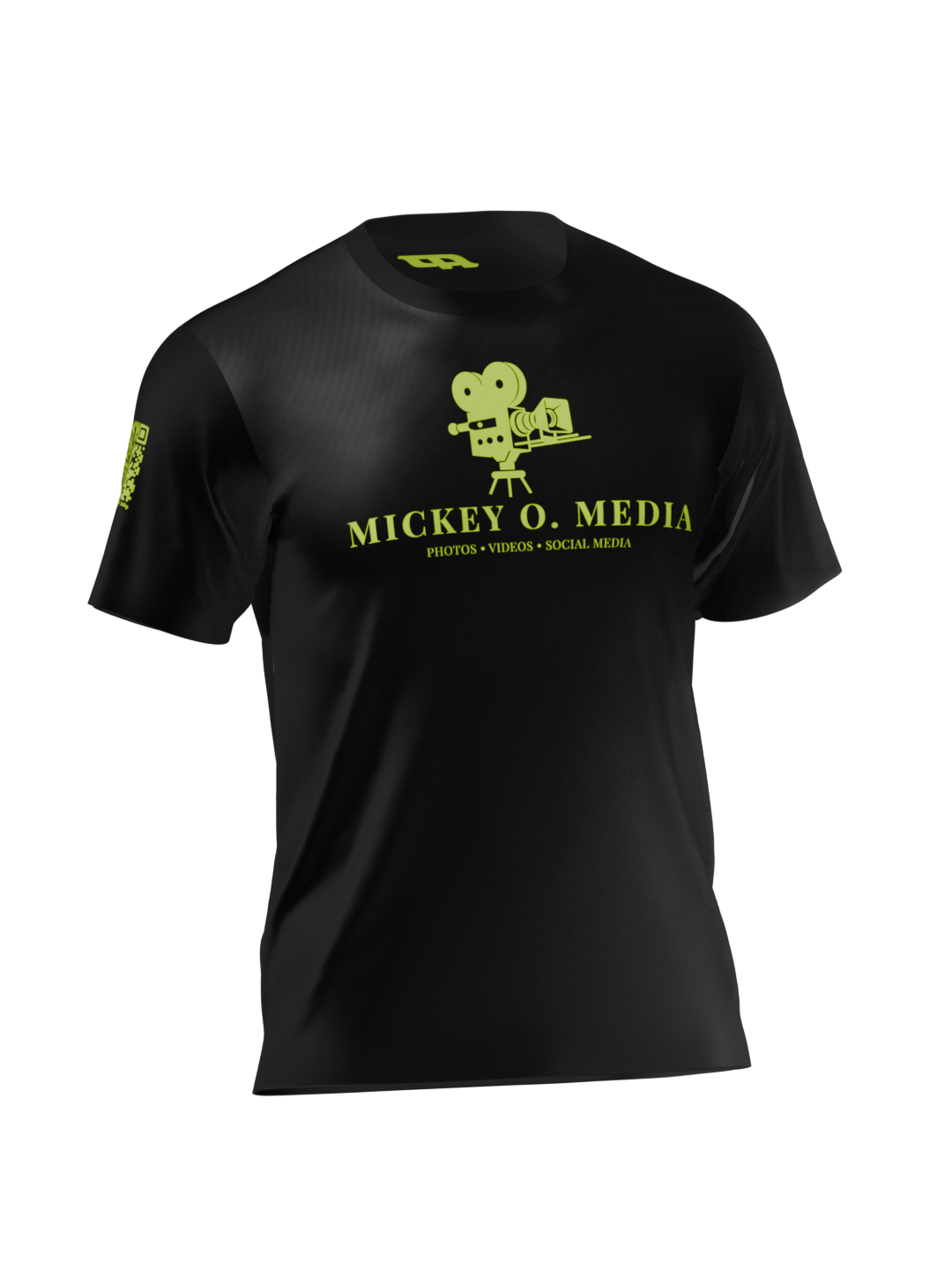 Mickey O Media - Dry Fit T-Shirt (Black/Green)