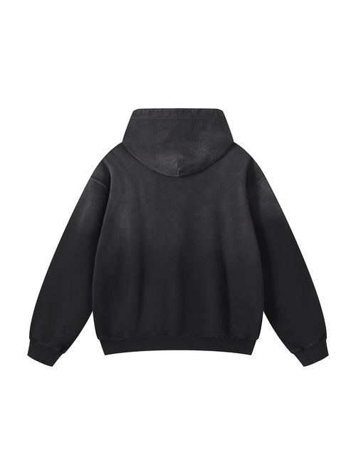 Active Paintball Custom Sunfade Hoodie in faded black, back