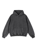 Active Paintball Custom Snow Wash Fleece Hoodie in snow-washed black, front