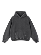 Active Paintball Custom Snow Wash Fleece Hoodie in snow-washed black, front