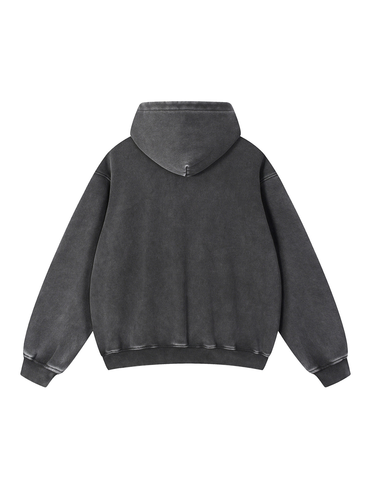 Active Paintball Custom Snow Wash Fleece Hoodie in snow-washed black, back