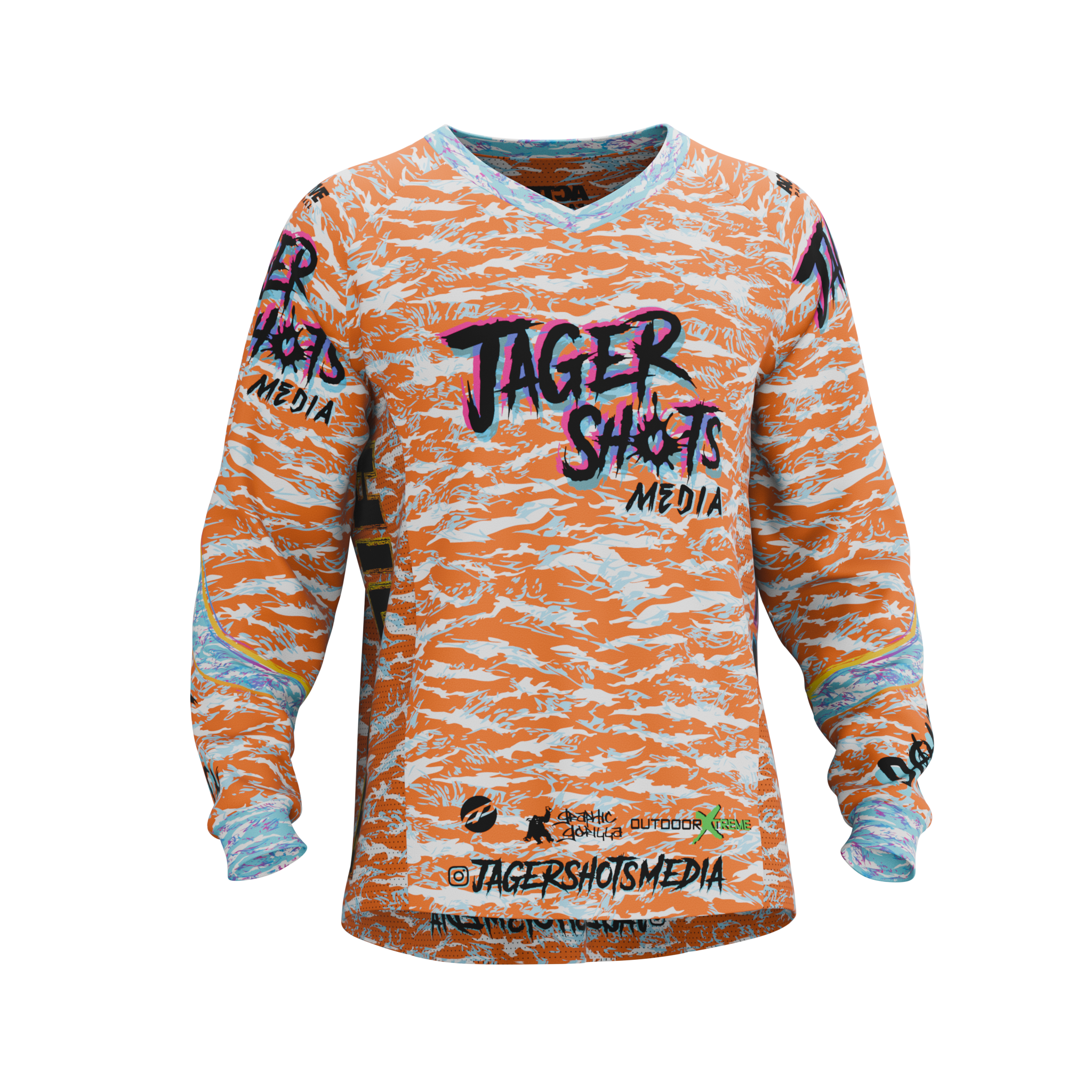 Jager Shots Media - Jersey - ORG_TEAL