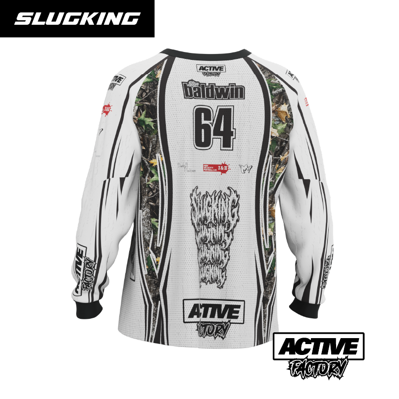 SLUGKING x Active Factory - Jersey - Heavy Slugs (White)