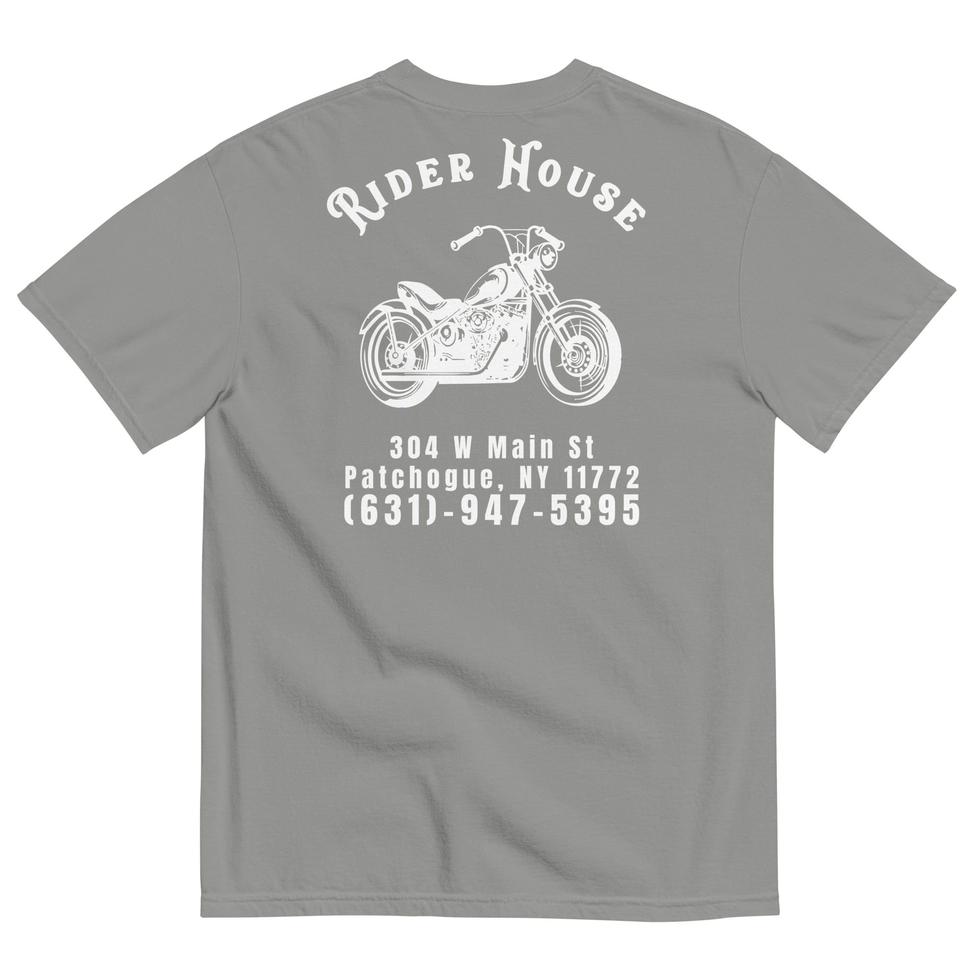 RiderHouse - Shop Tee - 100% Cotton (Grey/White)