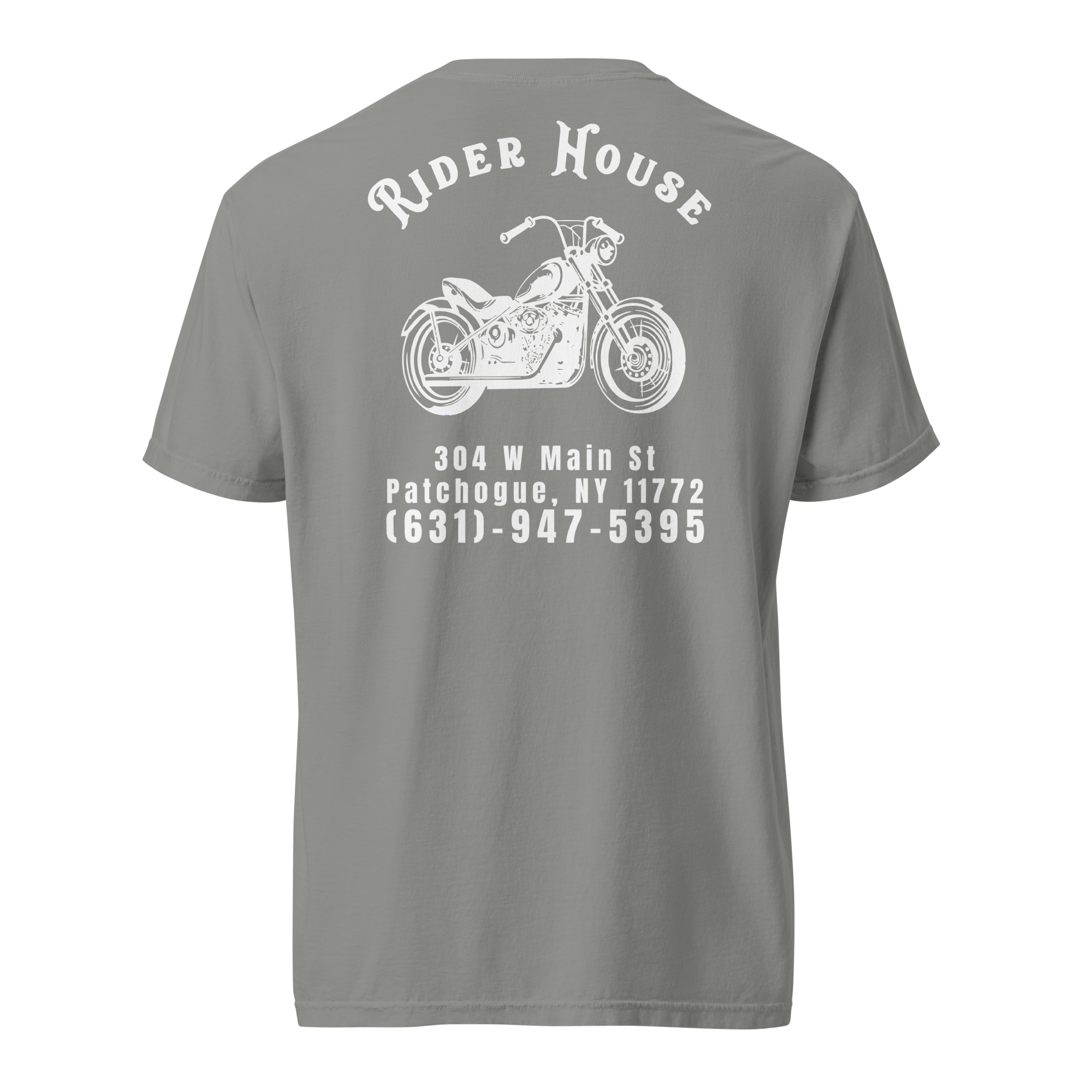 RiderHouse - Shop Tee - 100% Cotton (Grey/White)