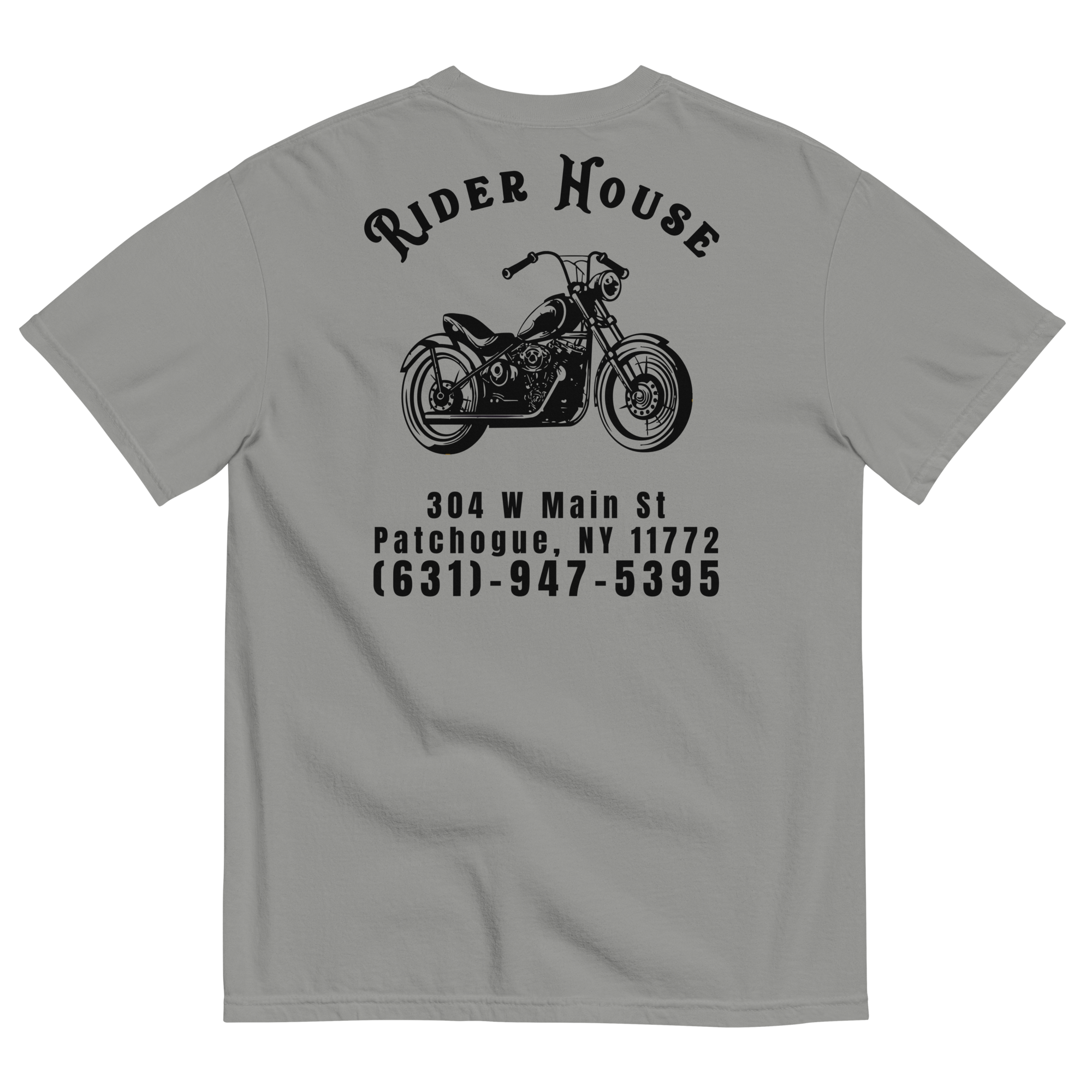 RiderHouse - Shop Tee - 100% Cotton (Grey/Black)