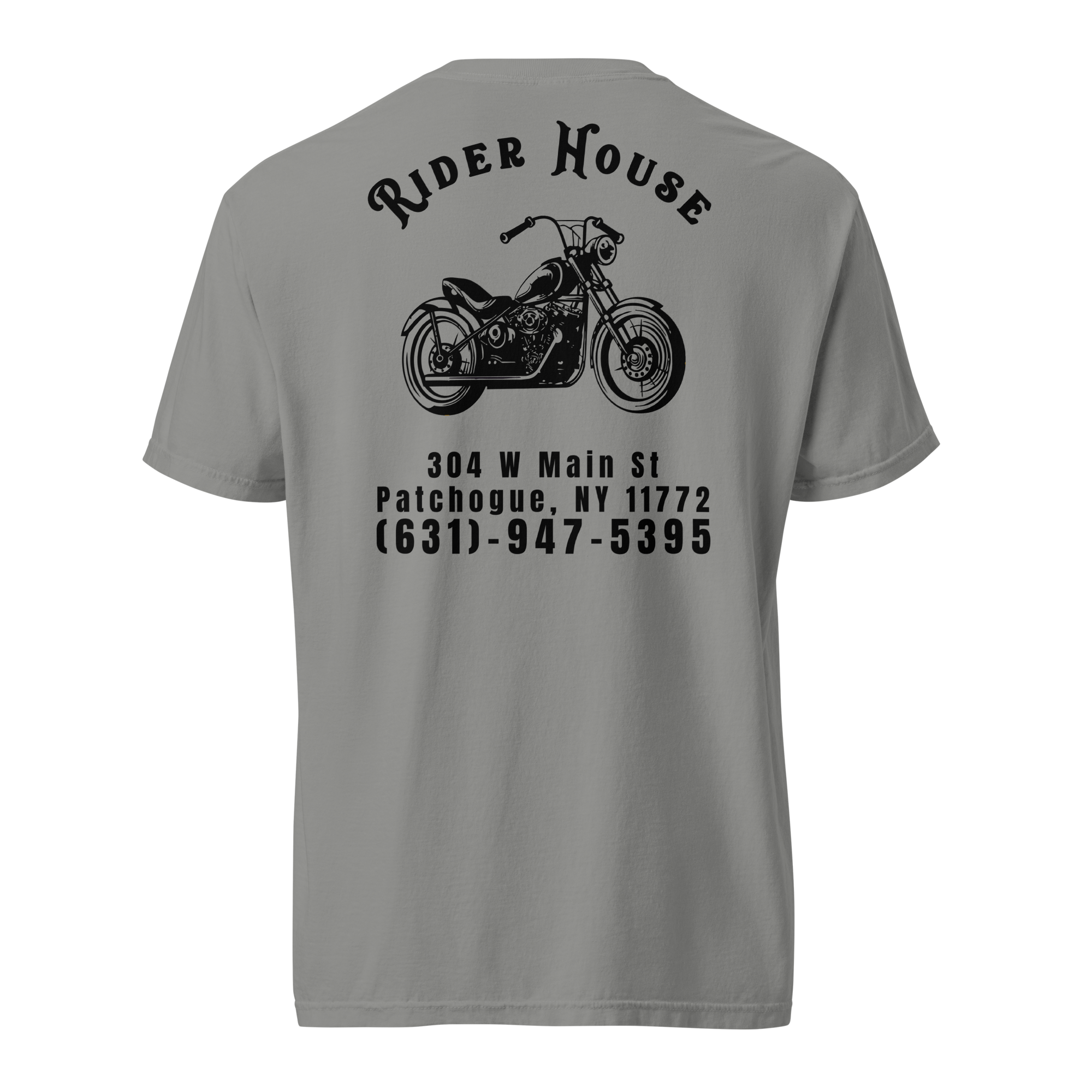 RiderHouse - Shop Tee - 100% Cotton (Grey/Black)