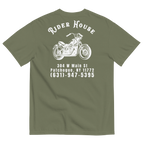 RiderHouse - Shop Tee - 100% Cotton (Olive/White)