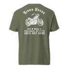 RiderHouse - Shop Tee - 100% Cotton (Olive/White)