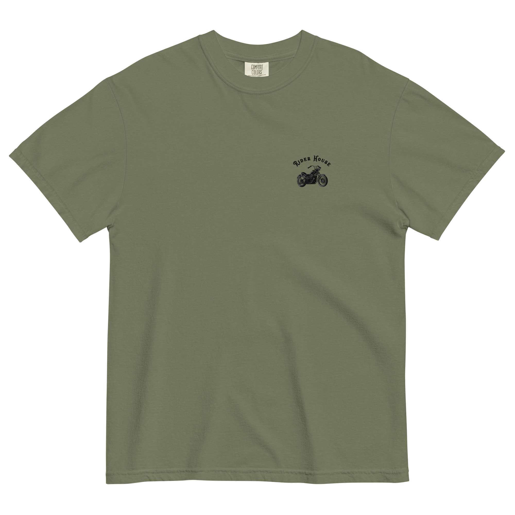 RiderHouse - Shop Tee - 100% Cotton (Olive/Black)