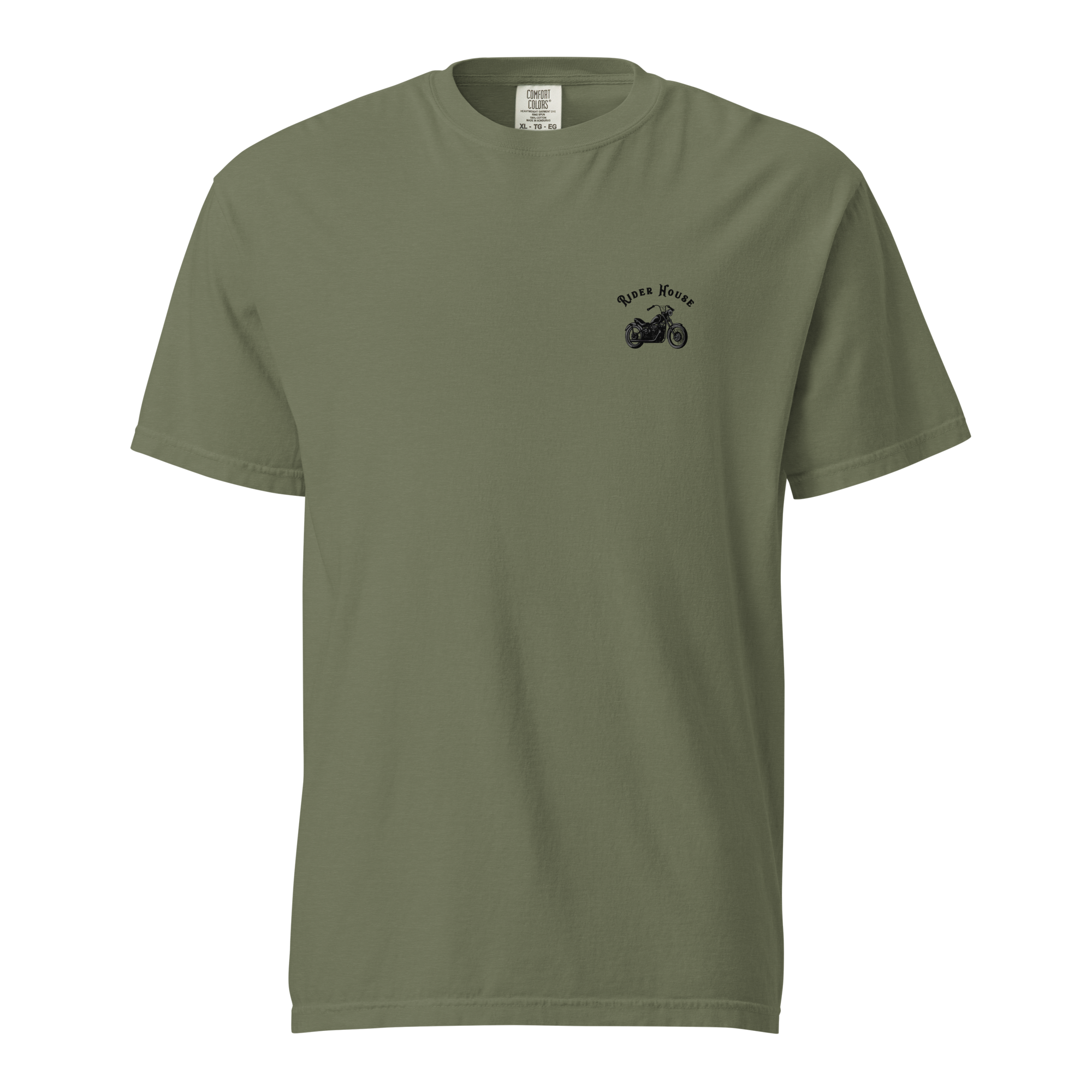 RiderHouse - Shop Tee - 100% Cotton (Olive/Black)