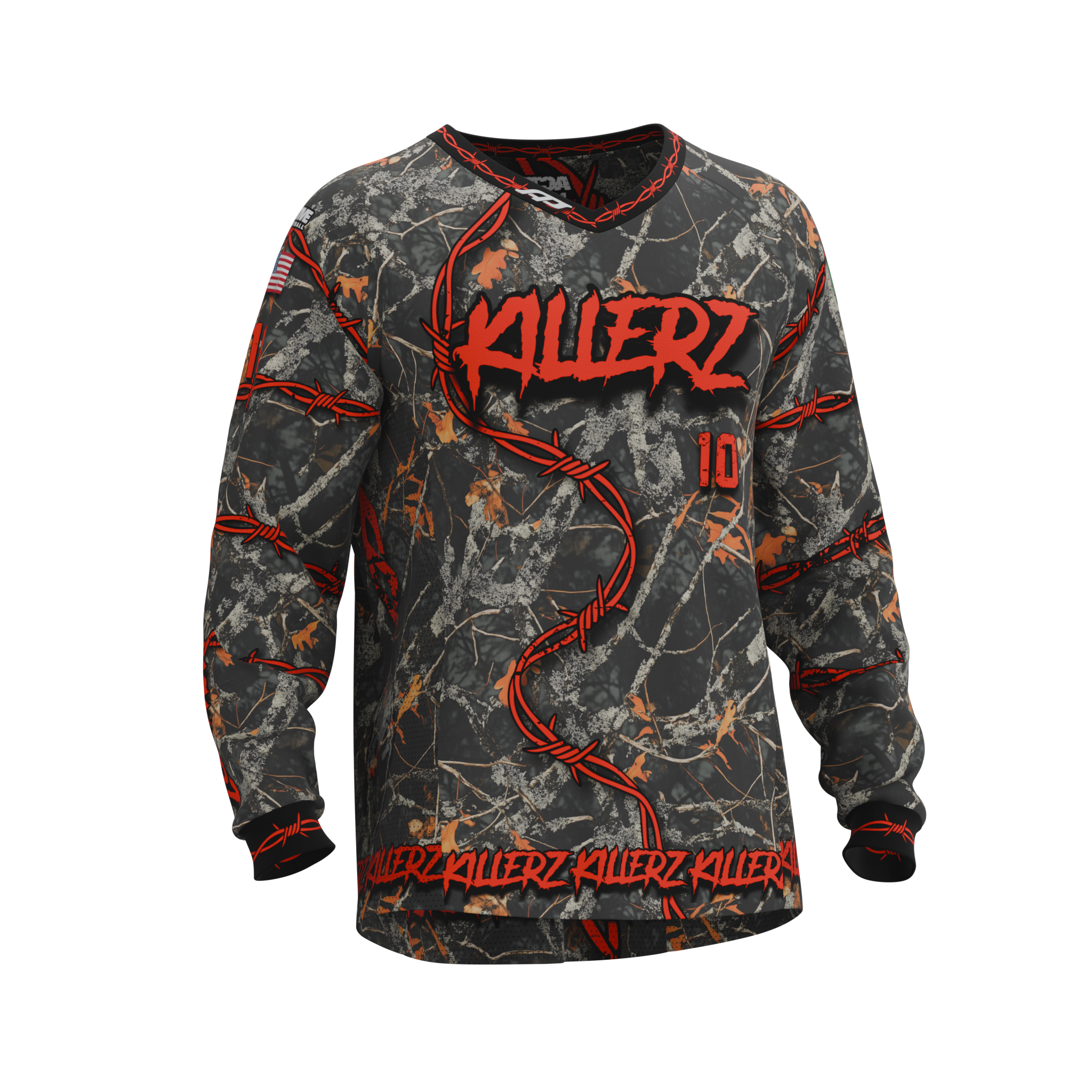 Active x Killerz - Jersey - Barbwire Washed Camo