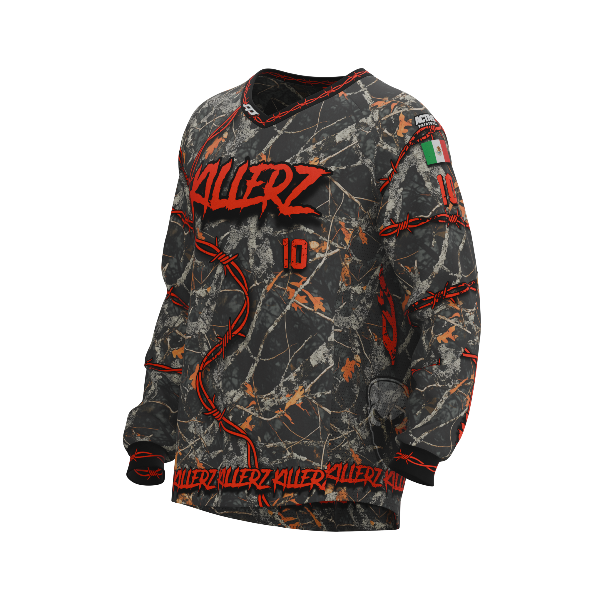 Active x Killerz - Jersey - Barbwire Washed Camo