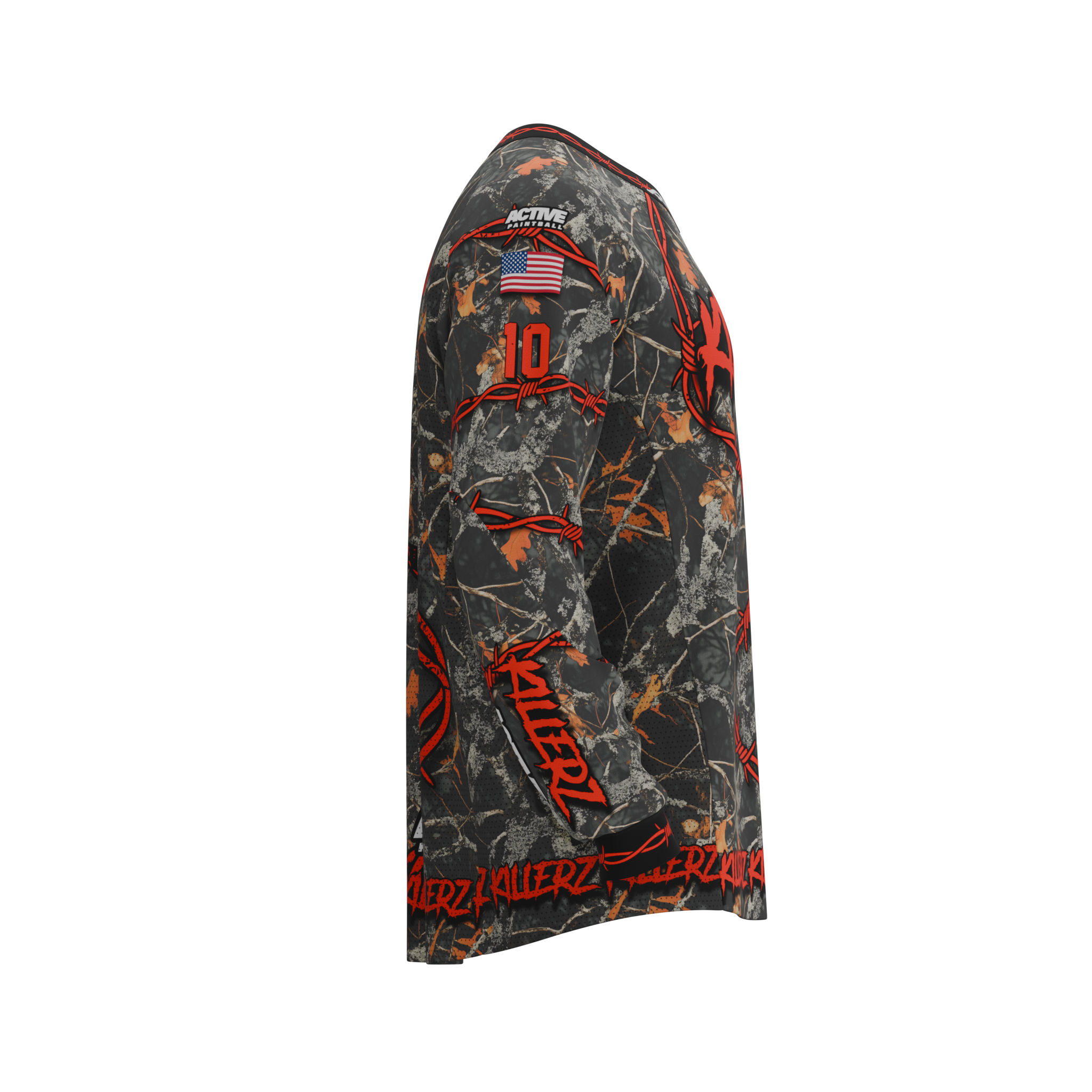 Active x Killerz - Jersey - Barbwire Washed Camo